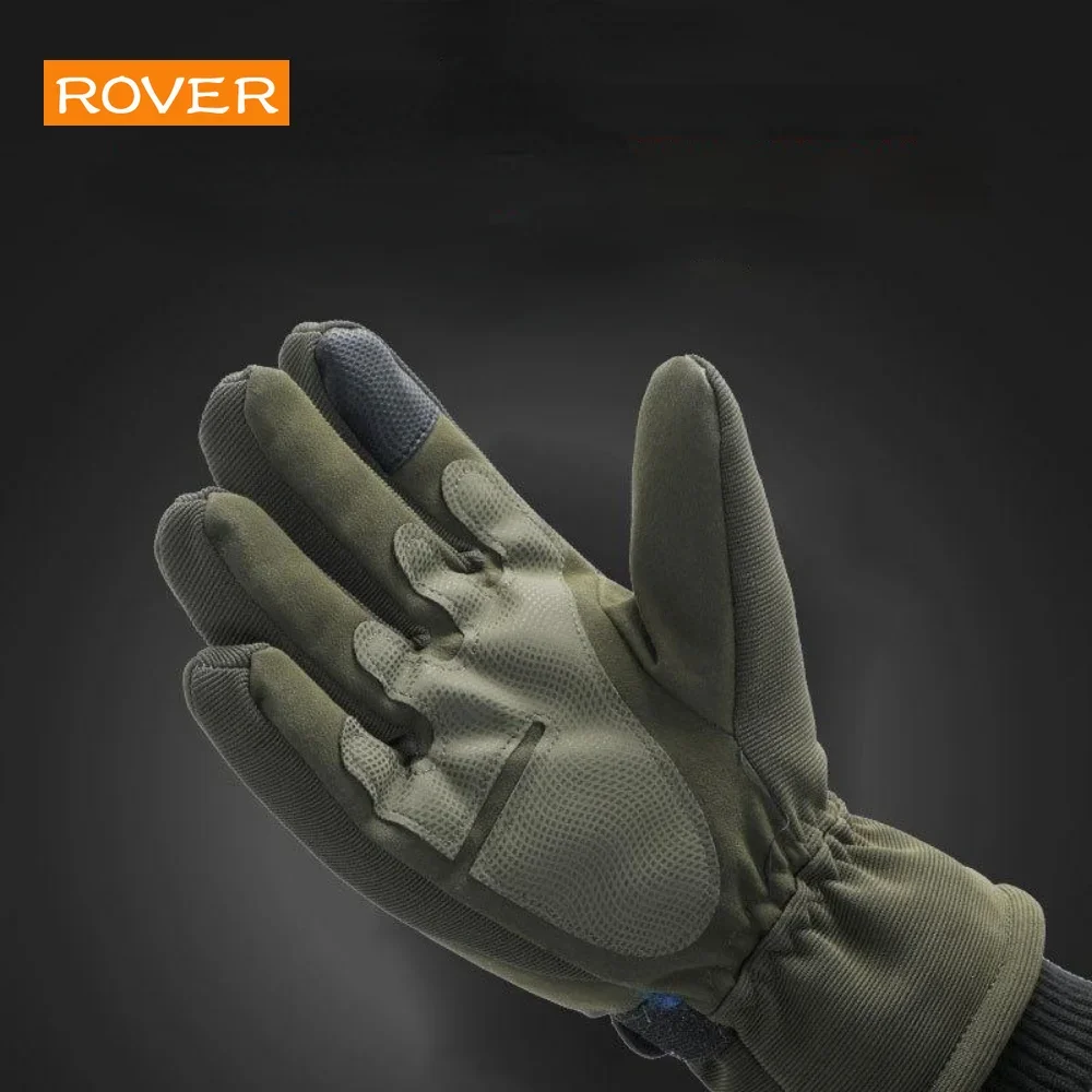 Guantes cálidos de invierno para hombre, guantes tácticos térmicos, guantes protectores de caza, dedo completo, combate militar, pantalla táctil,