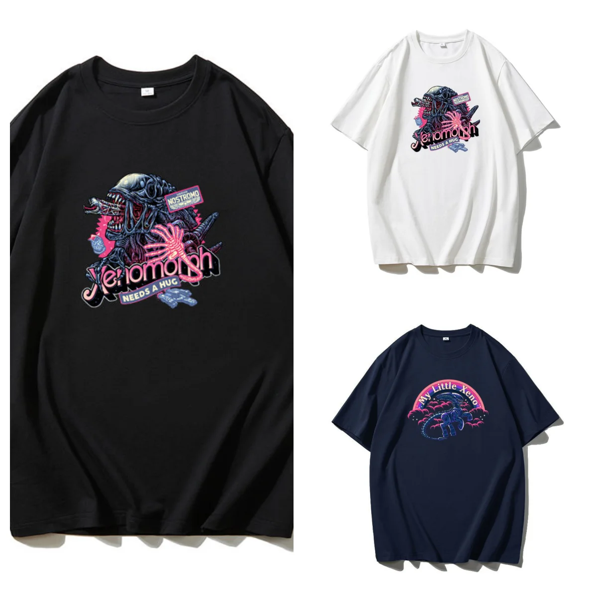 

T-shirt Imprimé Amusant De Film De Science-fiction Rétro Américain Classique Pour Hommes Et Femmes En Pur Coton