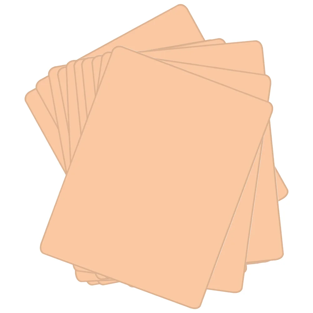 

10pcs Silicone Tattoos Practice Skin 1Mm Thick Double-Sided Reusable For Tattoo Shading Training Makeup Practice Tool Eyebrow