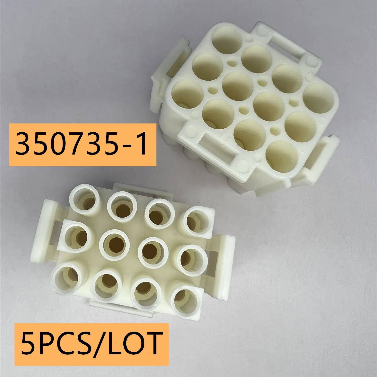 

350735-1 Connector Housing 12Ways 6.35mm Universal MATE-N-LOK Connectors 5pcs/lot