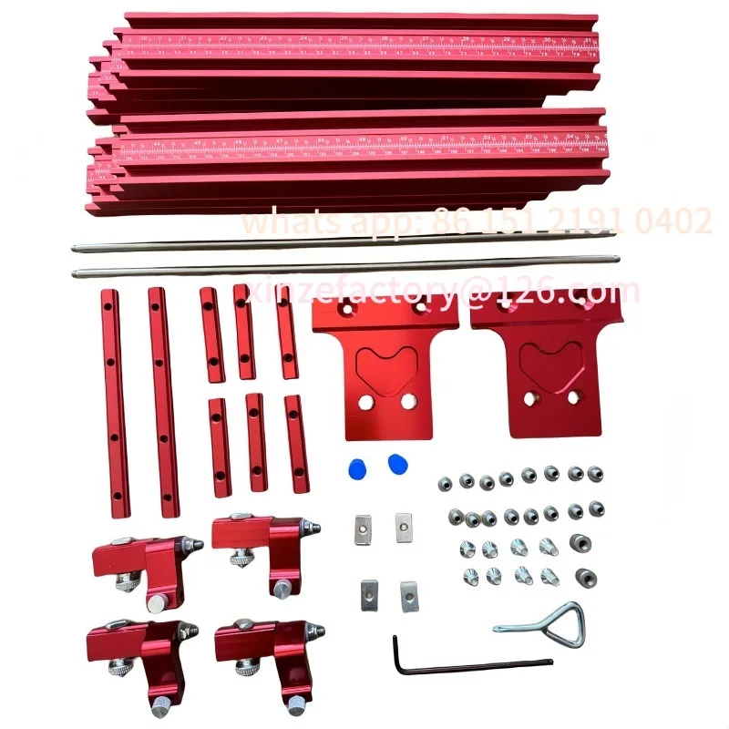 Customizable Aluminium Alloy Parallel Rail Guide System Extension Guide Fixed Guide Rail Bracket T-Track T-Slot Circular Saw Tra
