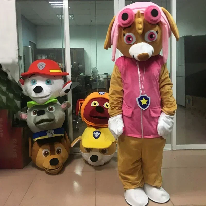 Paw Patrol Cosplay Cartoon Kostuum Mascotte Set Volwassen Kleding Commerciële Activiteit Reclame-Activiteit Halloween Kostuums