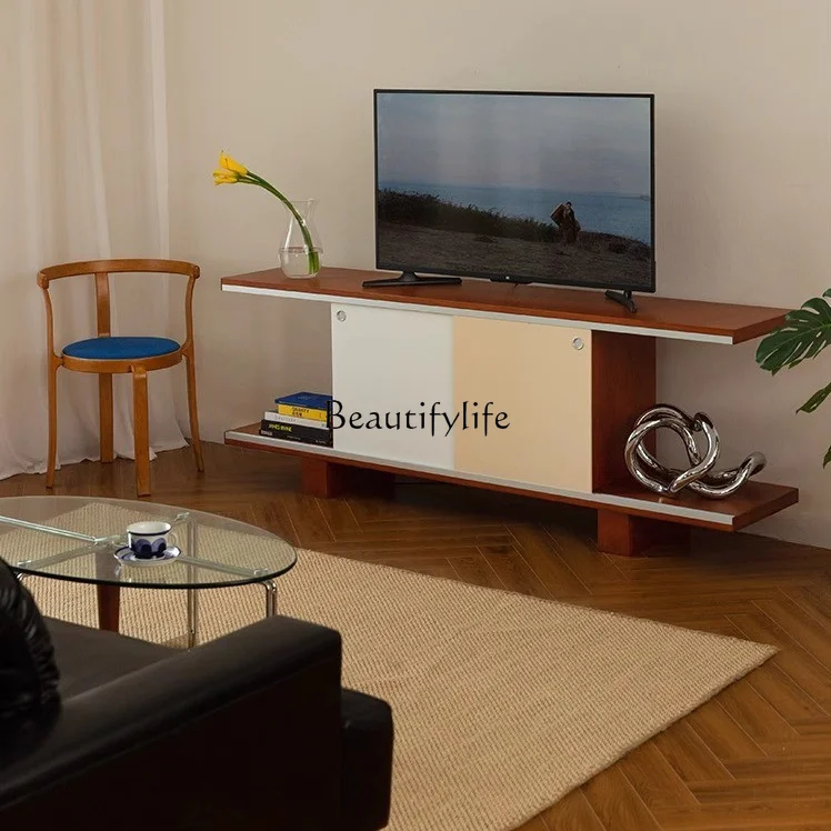 

Retro bookcase Nordic locker storage cabinet simple living room