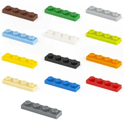 40pcs 1x4 Block Base Plates 3710 Block Science Ideas MOC Construction Toys Compatible With Well Known Brands