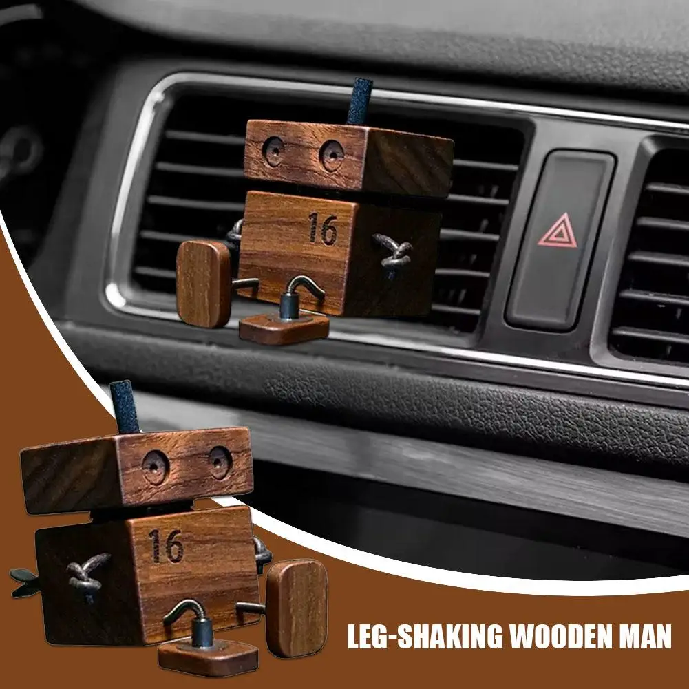 

Shaking Feet Wooden Doll Wooden Shaking, Dashboard Decoration Car Toys For Children Creative Gifts For Men Car Interior Pro G0Q0