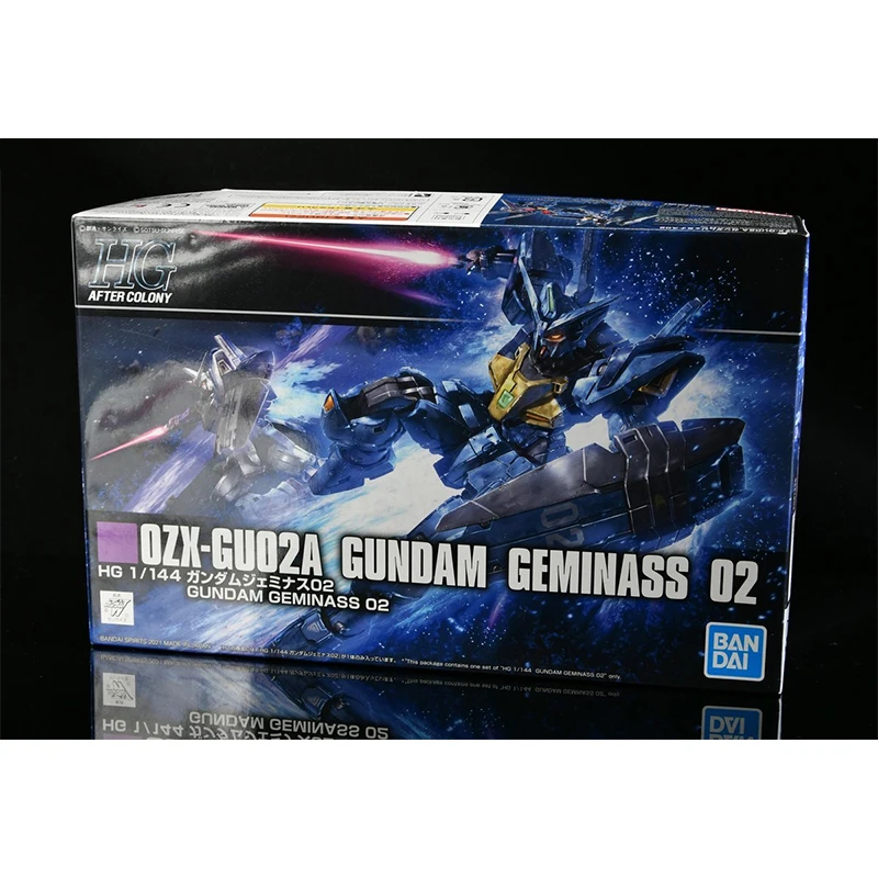 BANDAI – figurine originale HG 1/144 OZX-GU01A GUNDAM GEMINASS 01 02, modèle d'assemblage, jouet, ornements à collectionner, cadeau pour enfant, en Stock