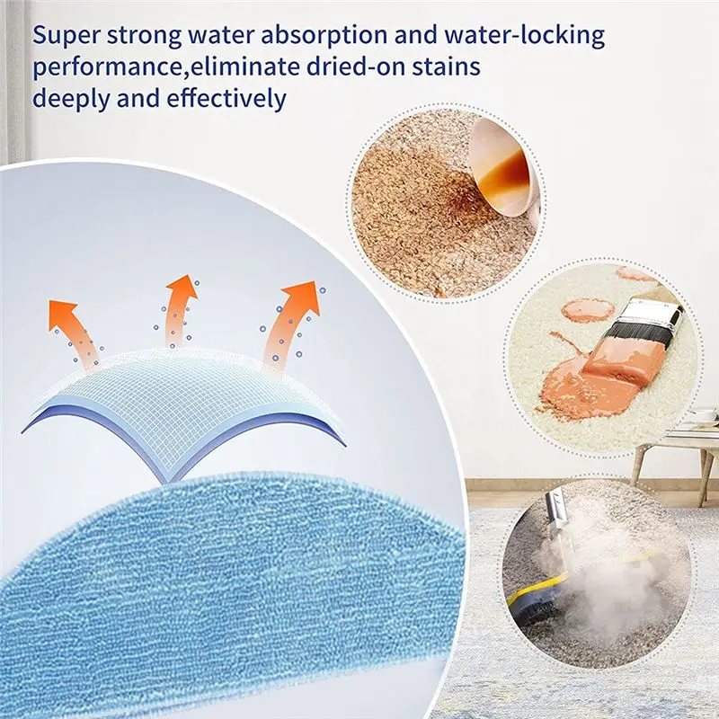 ABUD 5-Pack Mop Pad Replacement for Neatsvor X500 Pro/X500 X520/X600 X600 Pro T8 M1, Ikhos Create NetBot S15 S14