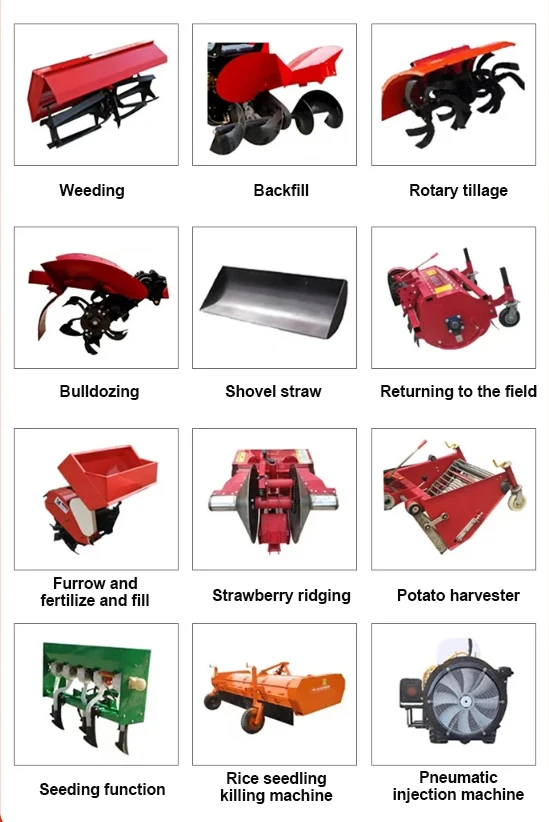 Crawler Rotary Tiller Multi-purpose Tiller for Orchard and Tree Grabbing Bucket for Weeding and Ditching