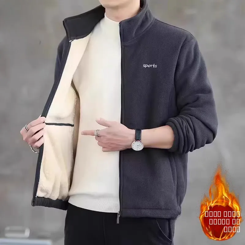 

Мужская зимняя куртка-кардиган Fce Jaet: новая модная модель с капюшоном, воротником-стойкой, свободного кроя, на молнии