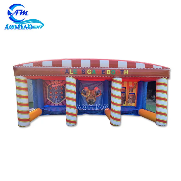 2020 New games 3 in 1 inflatable soccer carnival game for sale