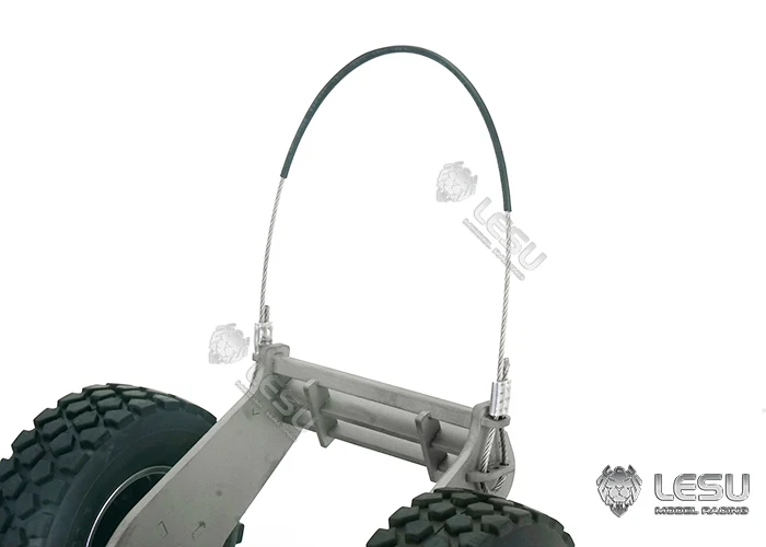 LESU 1/14 Simulationsmodell AC360 Schnelle Demontage und Austausch des Schleppkopfes, fester Bagger-Raupenanhänger – Detail 19