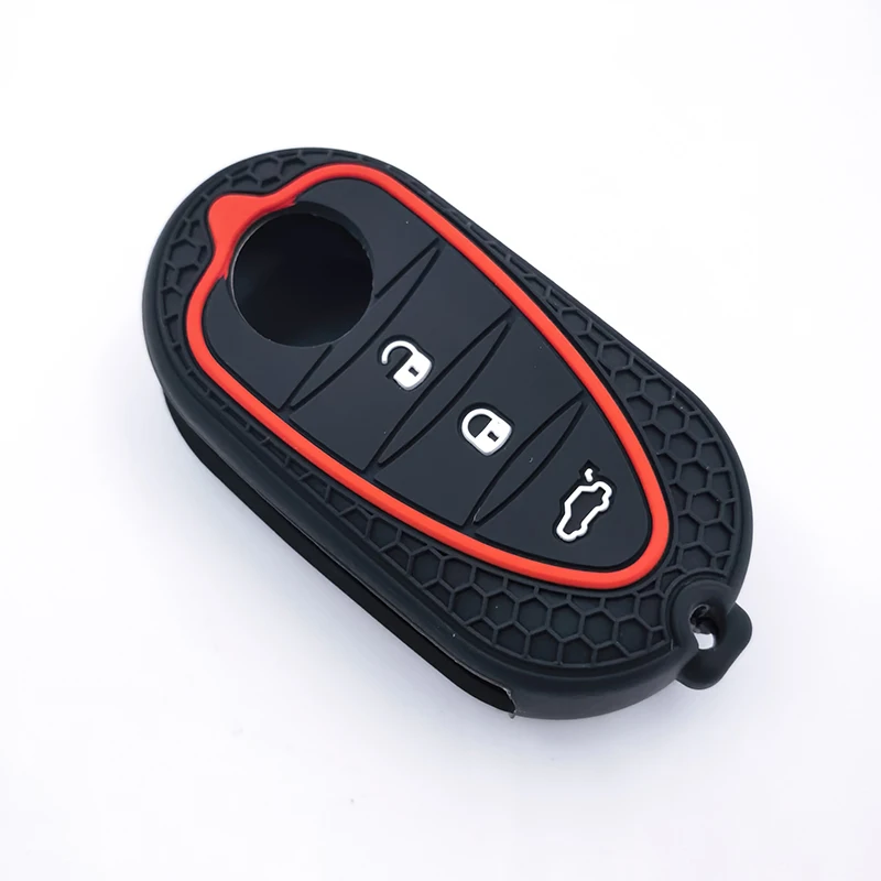 2025 High Quality Silicone Car Key Cover Skin Case for Alfa Romeo Mito Giulietta 159 GTA 3 Buttons Remote Protect Shell
