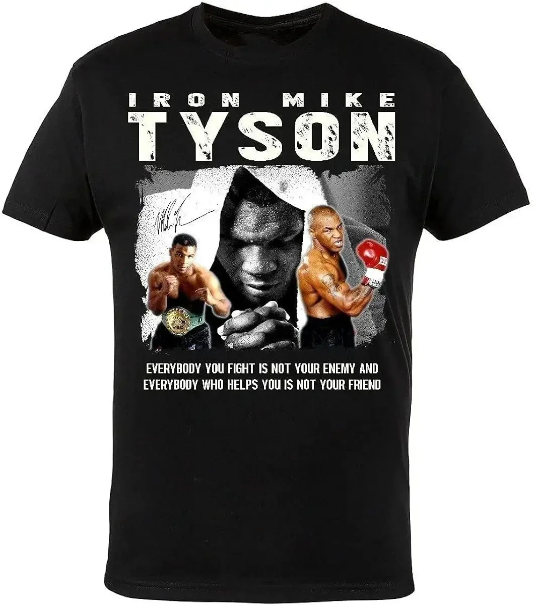 Mma Mike Tyson Boxing Gym Leads The Fashion Trend Harajuku Black T-Shirt Summer Cotton Short Sleeve Men\'S New Oversized T Shirt