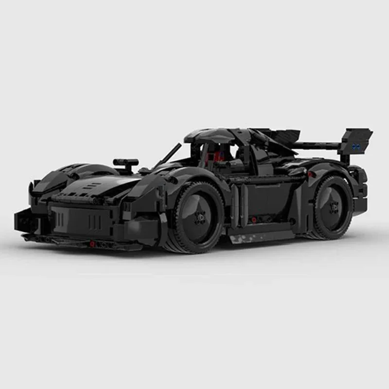 Tijolos técnicos moc supercar modelo velocidade campeão gt blocos de construção modulares presentes brinquedos para crianças conjuntos diy montagem