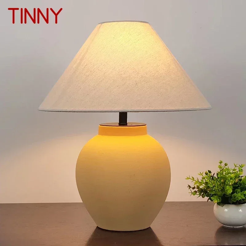 

TINNY Contemporary CeramicTable Lamp Creativity Living Room Bedroom Study Hotel Homestay engineering Desk Light