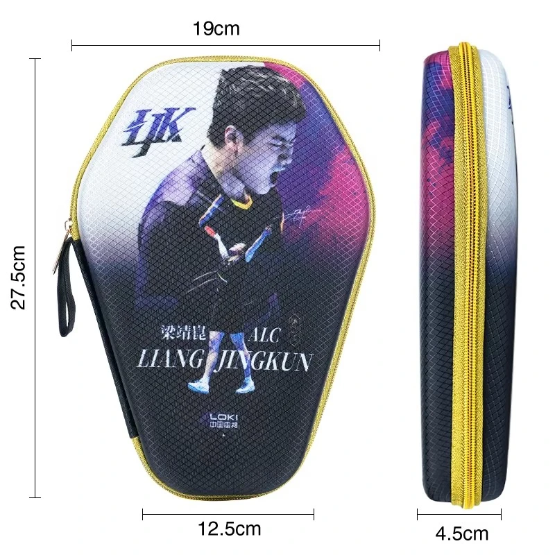 LOKI LJK Series Waterproof EVA Hard Case Professional Table Tennis Paddle Cover Protective Ping Pong Racket Shell for Storage