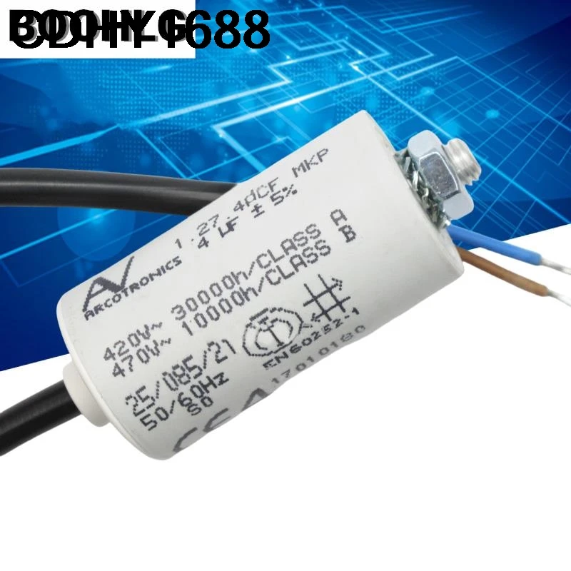 1 PCS AC capacitor de partida AV Arcotronics 1.27.4ACF MKP 4UF 420 V-470 V