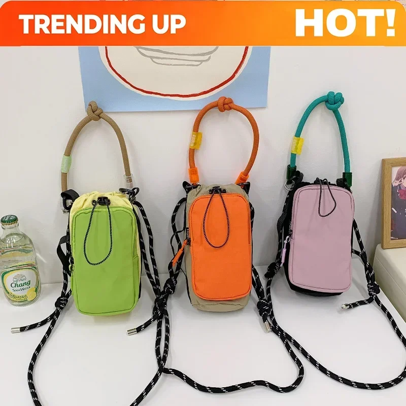 Women Crossbody Bags Comfortable and Versatile Texture Mini Phone Bag Korean Style Ins Small Shoulder Bag Multi Pocket Casual