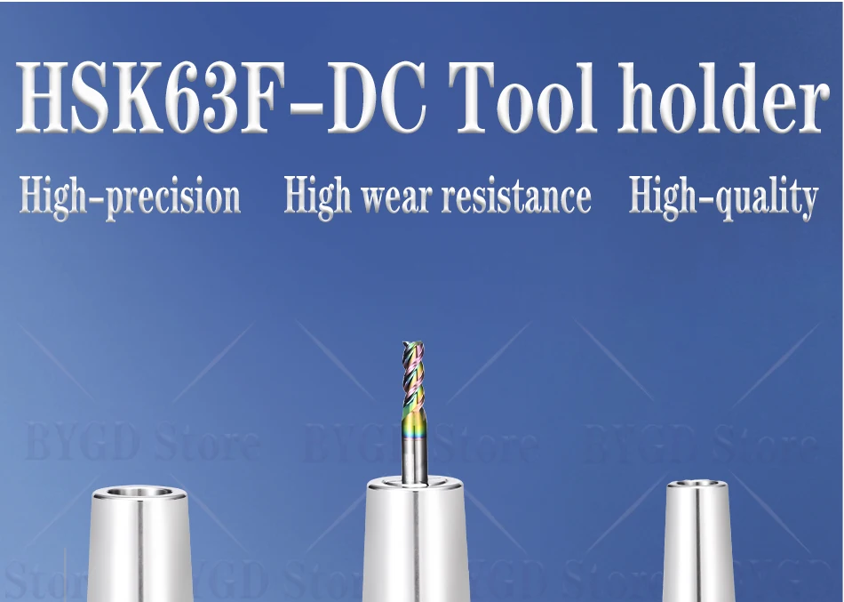 BYGD HSK63 HSK HSK63F SDC SDC6 SDC8 Hochgeschwindigkeits-Werkzeughalter Spannzange DC6 DC8 DC06 DC08 DC12 Spannzangen-Werkzeughalter Halterung Werkzeug – Detail 2