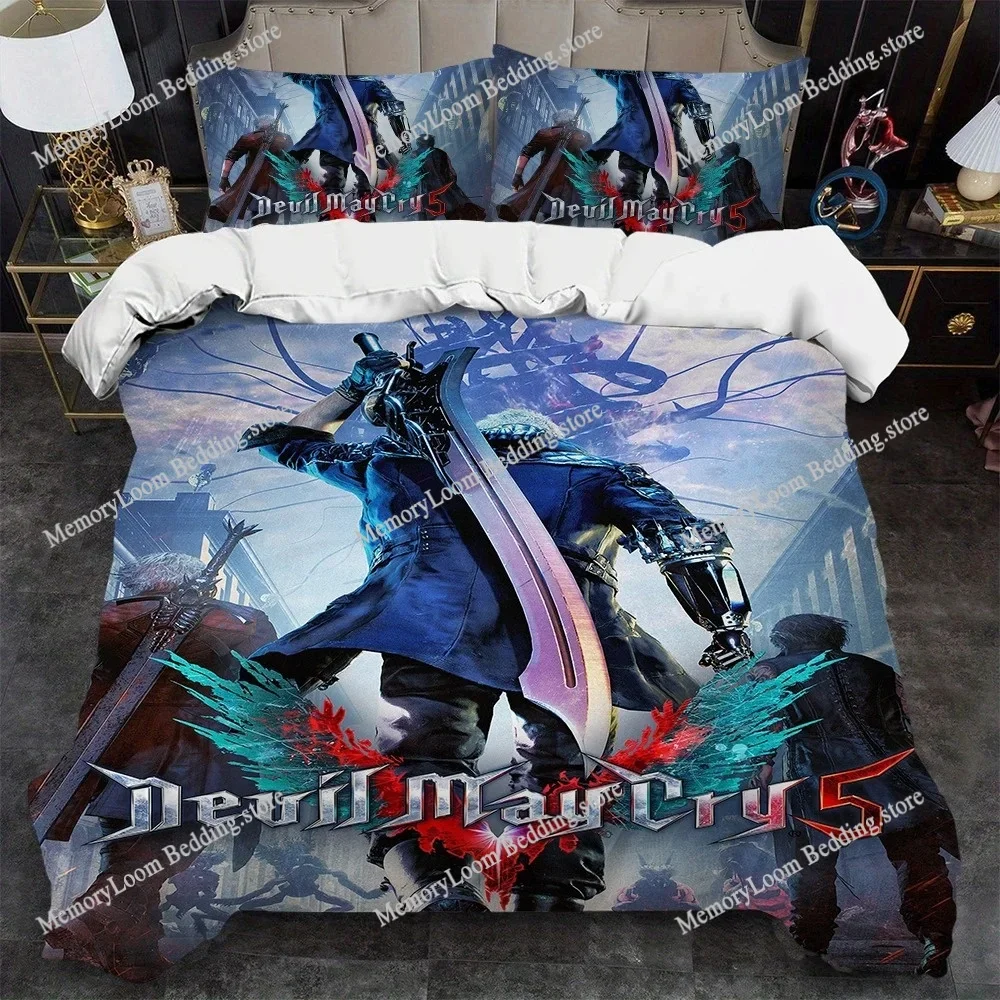 

Game D-Devil May Cry Cool Duvet Cover Set Home Style Bedding Soft Laundry Cotton Bed Four Seasons Student Dormitory Home Textile