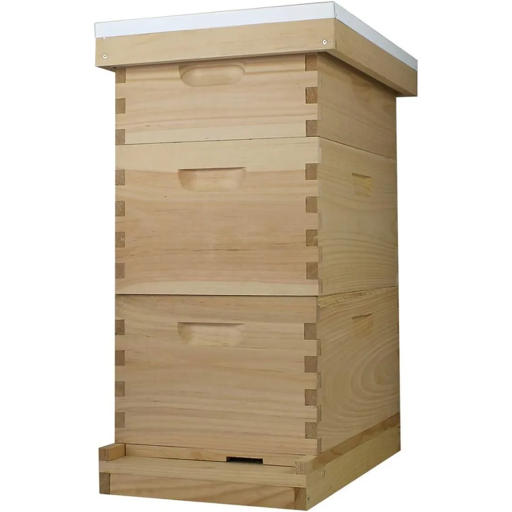

Complete 8 Frame Langstroth Bee Hive includes Frames and Foundations (2 Deep, 1 Medium)