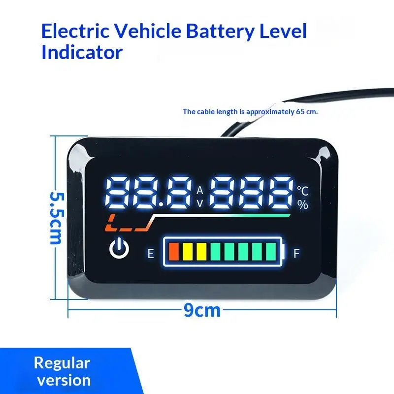 Precision Voltage Meter Digital Battery Level Indicator 48V-72V: 1PC Power Display Electric Scooter E-Bike - view 6