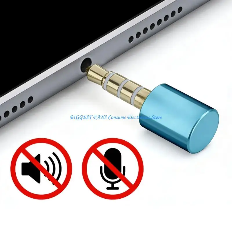  Metal Body 3.5mm Noise Canceller for Focused Study and Work Universal Compatibility