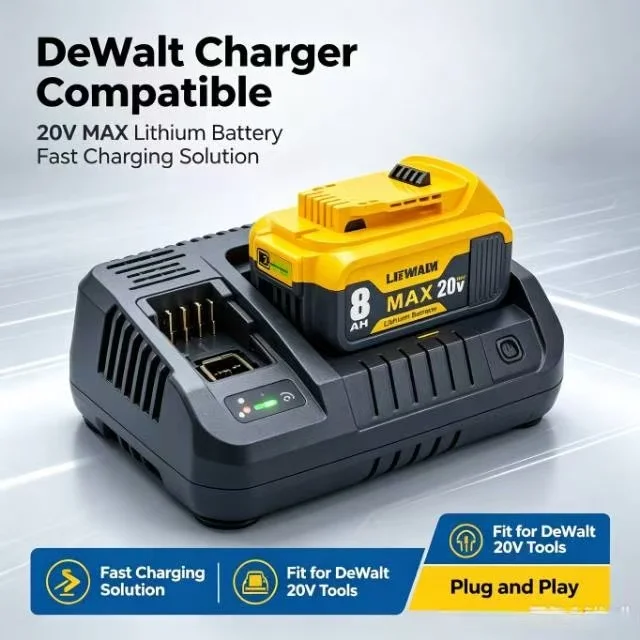 8.0Ah 20V/60V Replacement Battery for Dewalt, Compatible with DCB206 DCB205 DCB200 DCF887 DCG405 DCD791 DCF922 DCF850 DCD805 - view 7