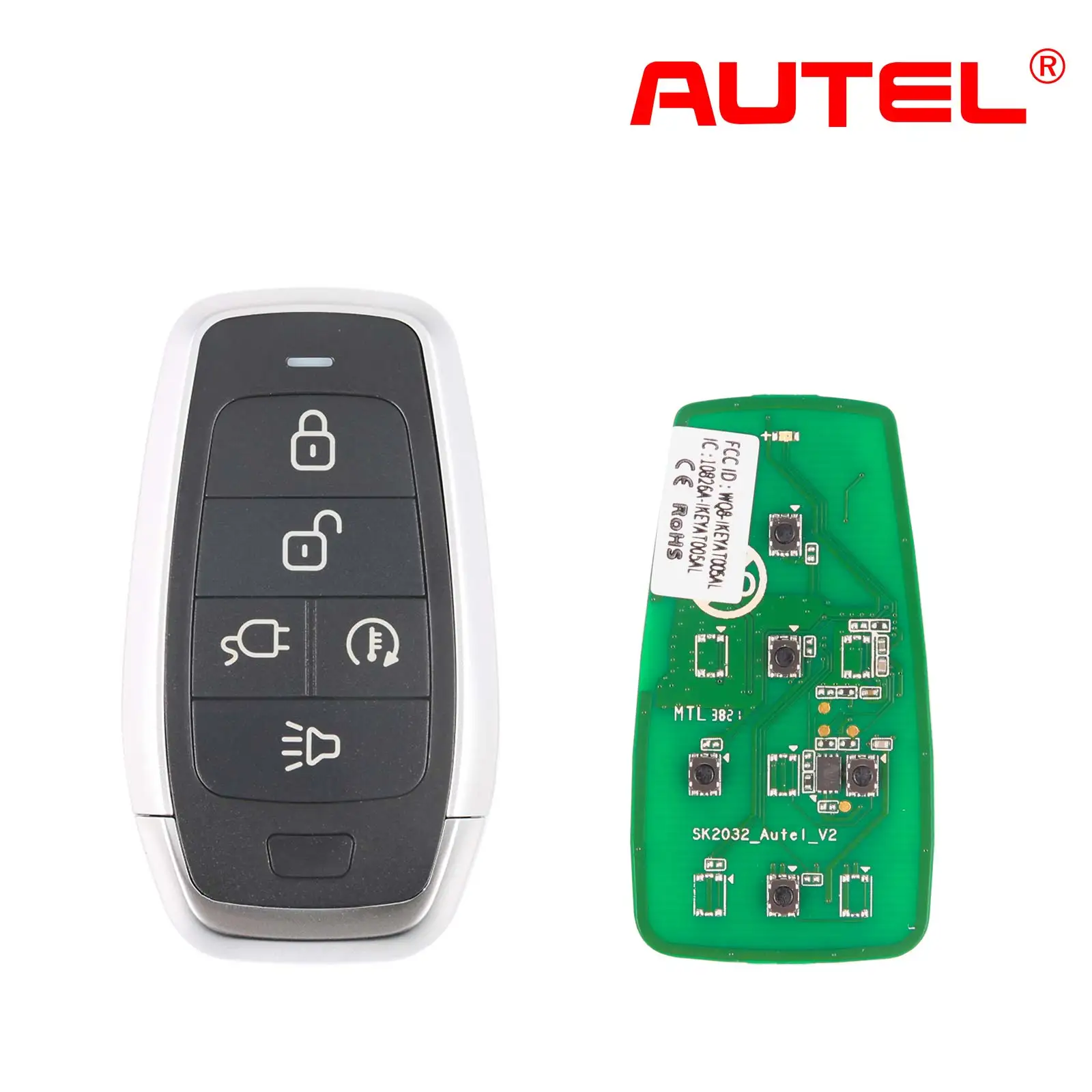 AUTEL MAXIIM IKEY Standard Style IKEYAT005DL 5 Buttons Independent Smart Key (EV Charge/ Remote Start)