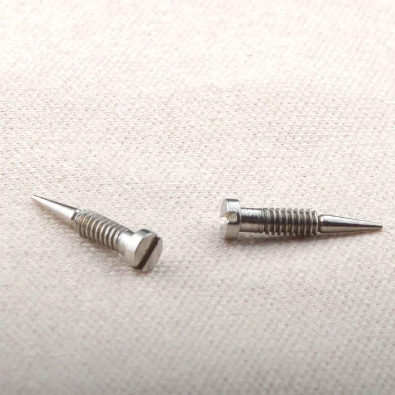 200 قطعة نظارات الربيع المفصلي مسامير النظارات البصرية النظارات المسمار الملحقات وأشار نهاية الذاتي محاذاة المسمار إصلاح الملحقات