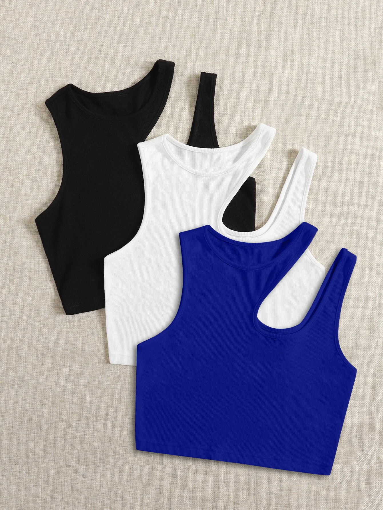 

Women's new fashion versatile vest 3-piece set