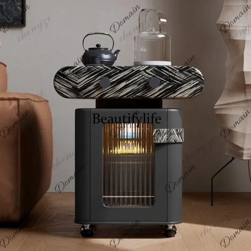 OHX Minimalist multi-functional sofa edge can be moved, tea table, antique small apartment, living room balcony, tea cart