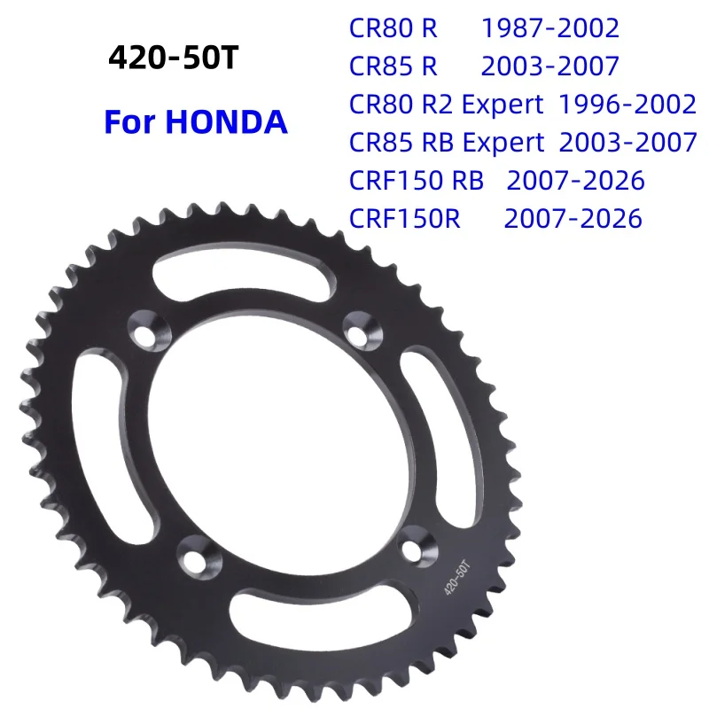 Piñón Trasero Moto Star 50T para Cadena 420 para HONDA CR80 CR85 CR 85 RB 80 R2 R 80R2 80R 85RB 85R Expert CRF150 CRF 150 R 150R 150RB