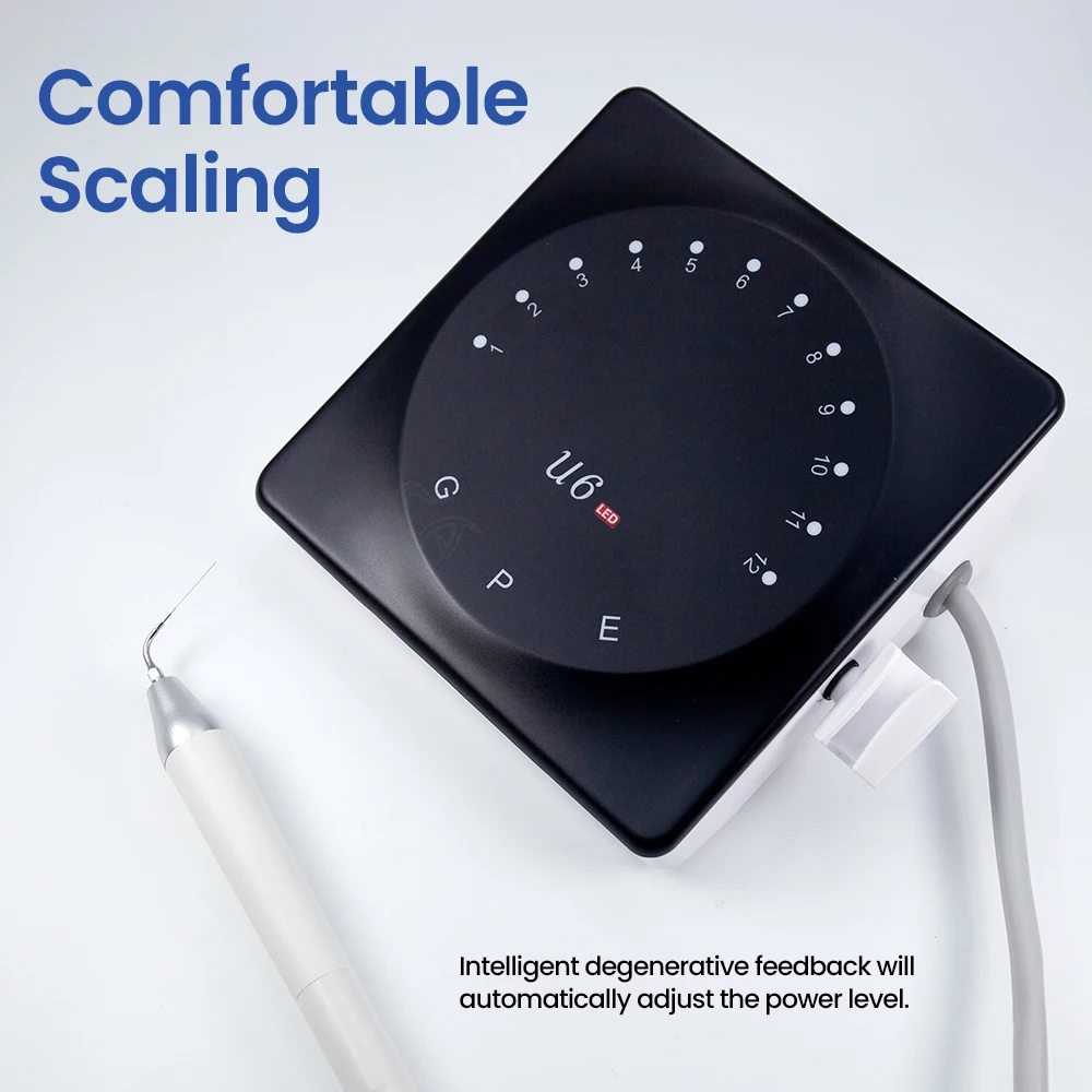 U6อัลตราโซนิคแอลอีดี Scaler All-in-one อุปกรณ์สบายฟังก์ชันที่มีประสิทธิภาพ supragingival subgingival การรักษารากฟันเทียม