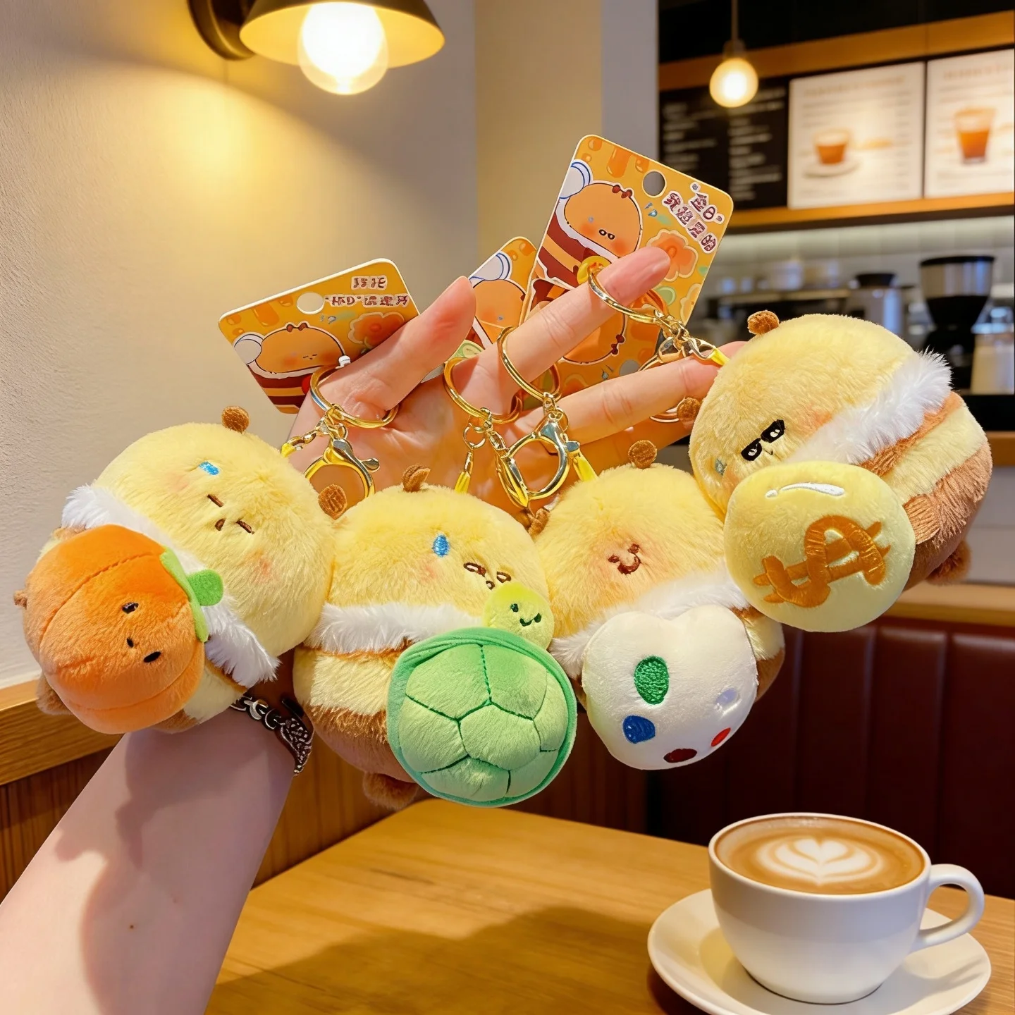 

Pull-Out Plush Bee Keychain -Adorable Retractable Stuffed Animal Charm for Backpacks & Keys Emotional Support Bumblebee Keychain