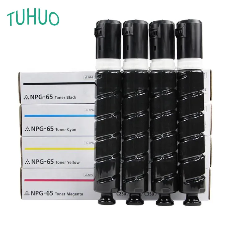 4PCS/1 Set GPR-51 NPG-65 C-EXV47 Toner Cartridge Compatible For Canon IR-C250i C350i C351if Printer NPG65 BK:300g CMY:200g