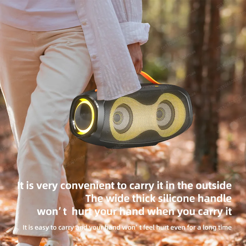 

Портативная Bluetooth-колонка YBJ с HiFi-звуком, сабвуфером, LED-подсветкой, беспроводная, для улицы