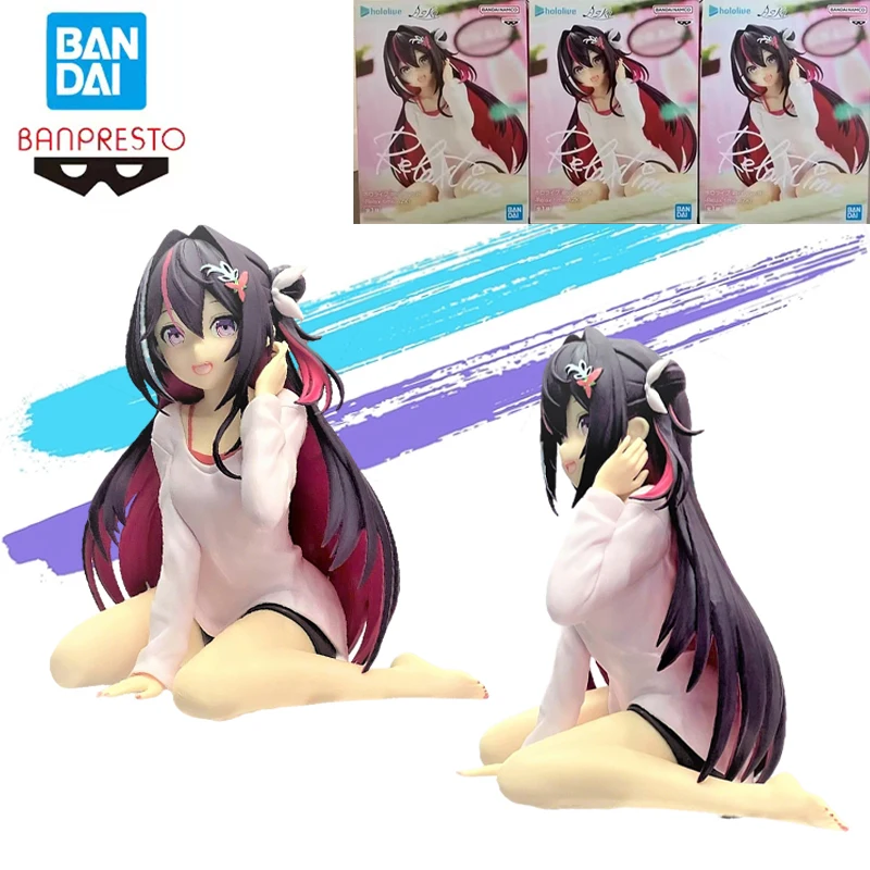 

Оригинальные Bandai Banpresto hololive Relax time AZKi, аниме-фигурки, модель, милая фигурка сидения позы, украшение для рабочего стола, подарок