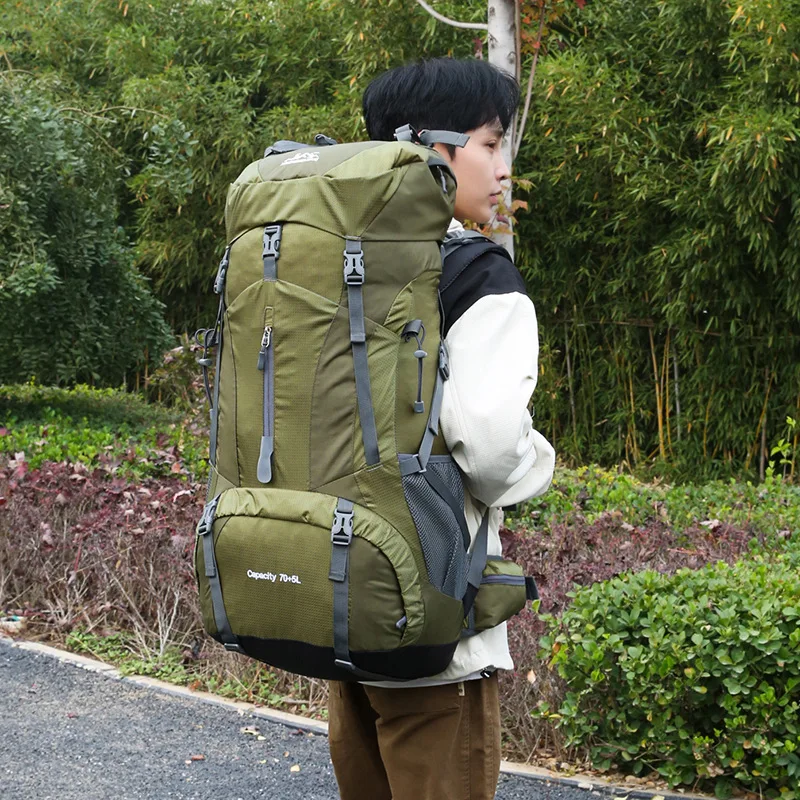 

Outdoor hiking backpack 75L large capacity sports backpack hiking backpack print