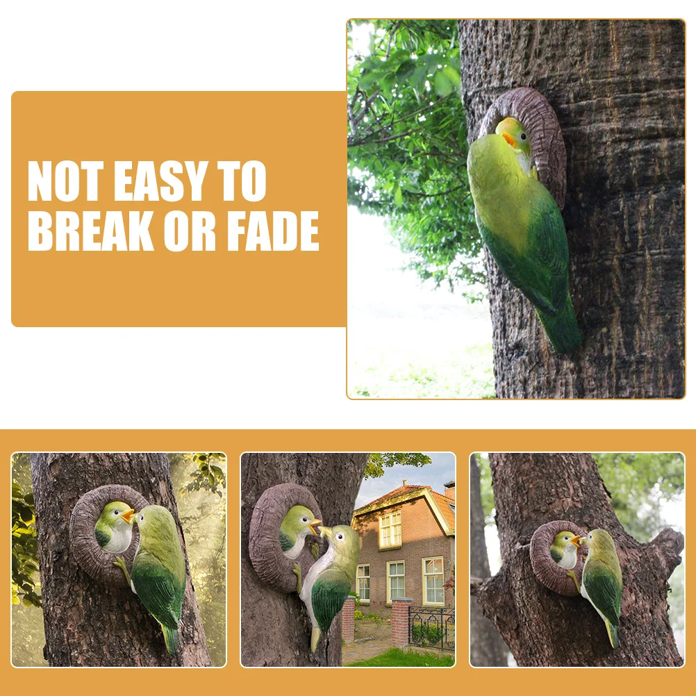 

Resin Bird Hanging Tree Ornament Outdoor Garden Feeding Bird Statue Pendant Courtyard Decor Garden Accessories