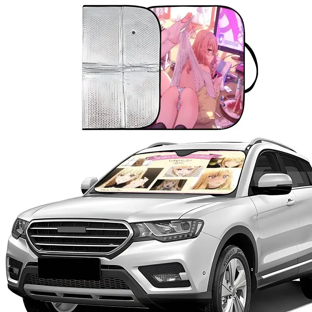 

M-My D-Dress Up D-Darling Автомобильный солнцезащитный козырек на лобовое стекло Козырек на переднее окно 70x130 см Солнцезащитный козырек Солнцезащитный козырек Плед Подарок Новинка Автомобиль