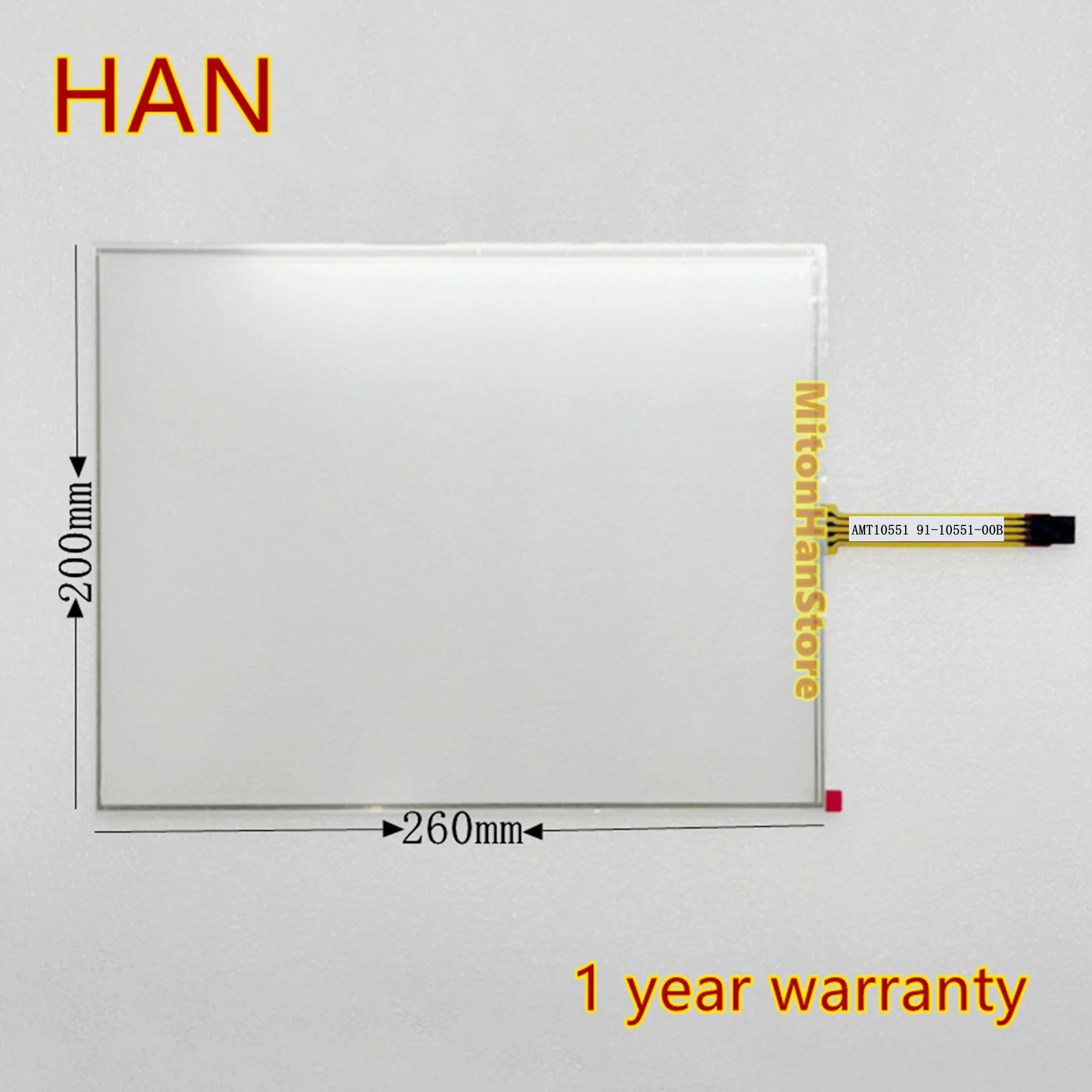 

AMT10551 91-10551-00B Touch Panel Screen Glass Sumito SE50D SE-50D Digitizer 260mm*200mm