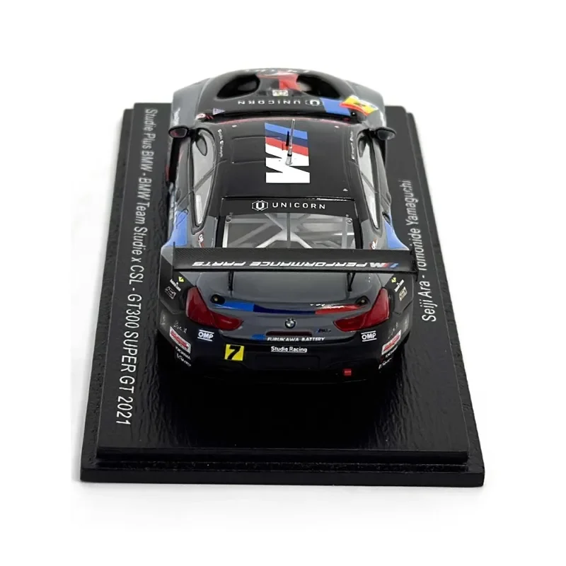 Spark-modelo de simulación de resina 1/43 BMW GT300 SUPER 2021, colección de juguetes decorativos para niños, regalos de vacaciones para niños