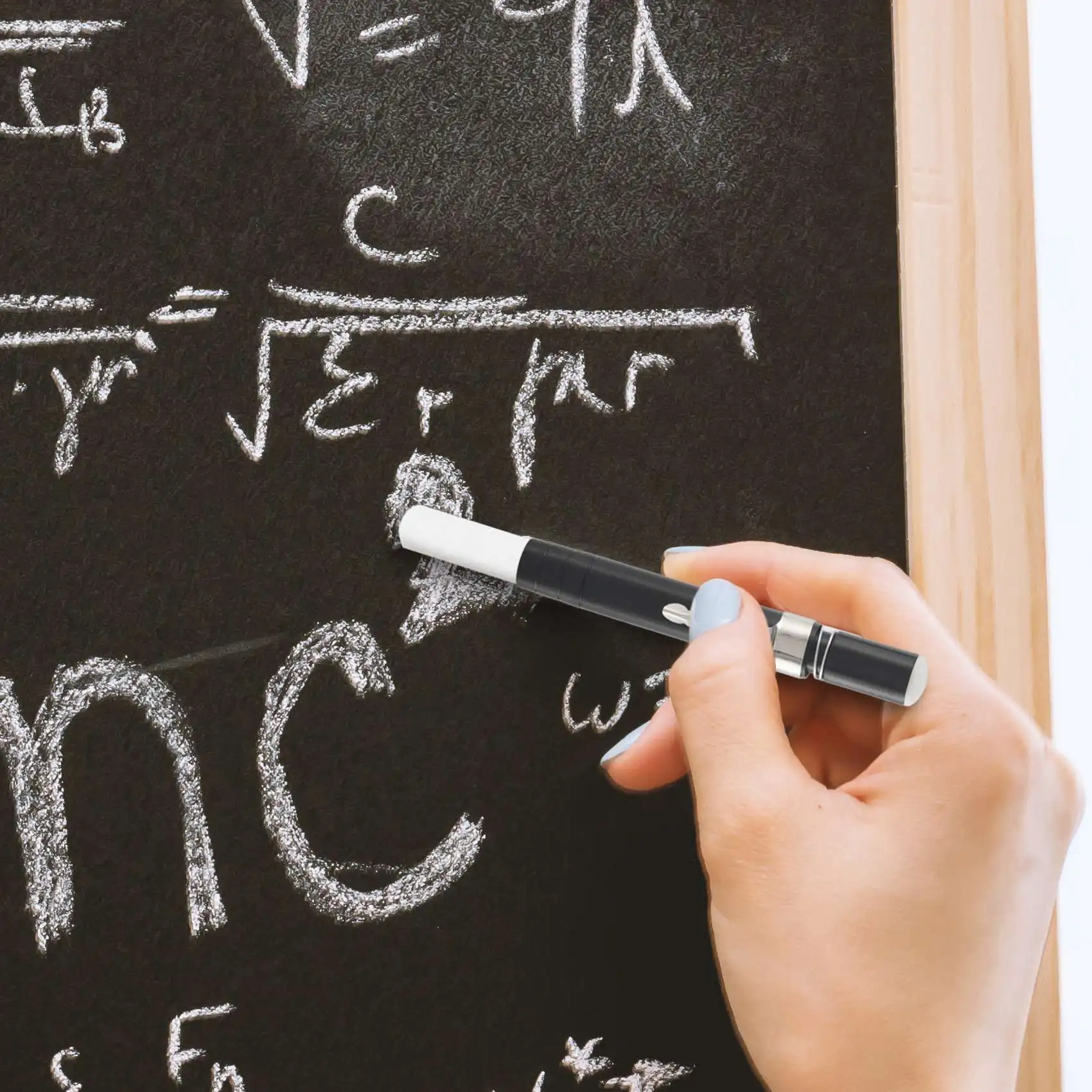 1 ชิ้นอลูมิเนียมสีดําผู้ถือชอล์ก Keeper (สีดํา)