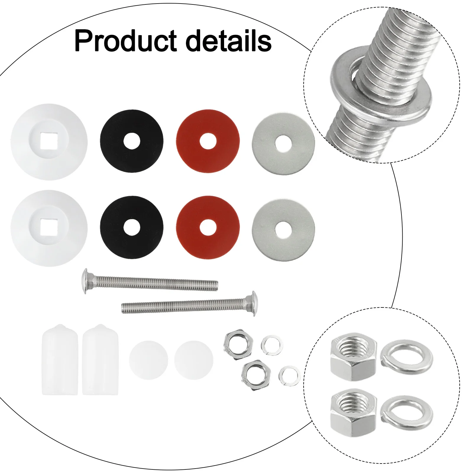White Diving Board Kit Diving Board Mounting Kit 304 Stainless Steel Anti-seize Bolt Threads Durability And Longevity