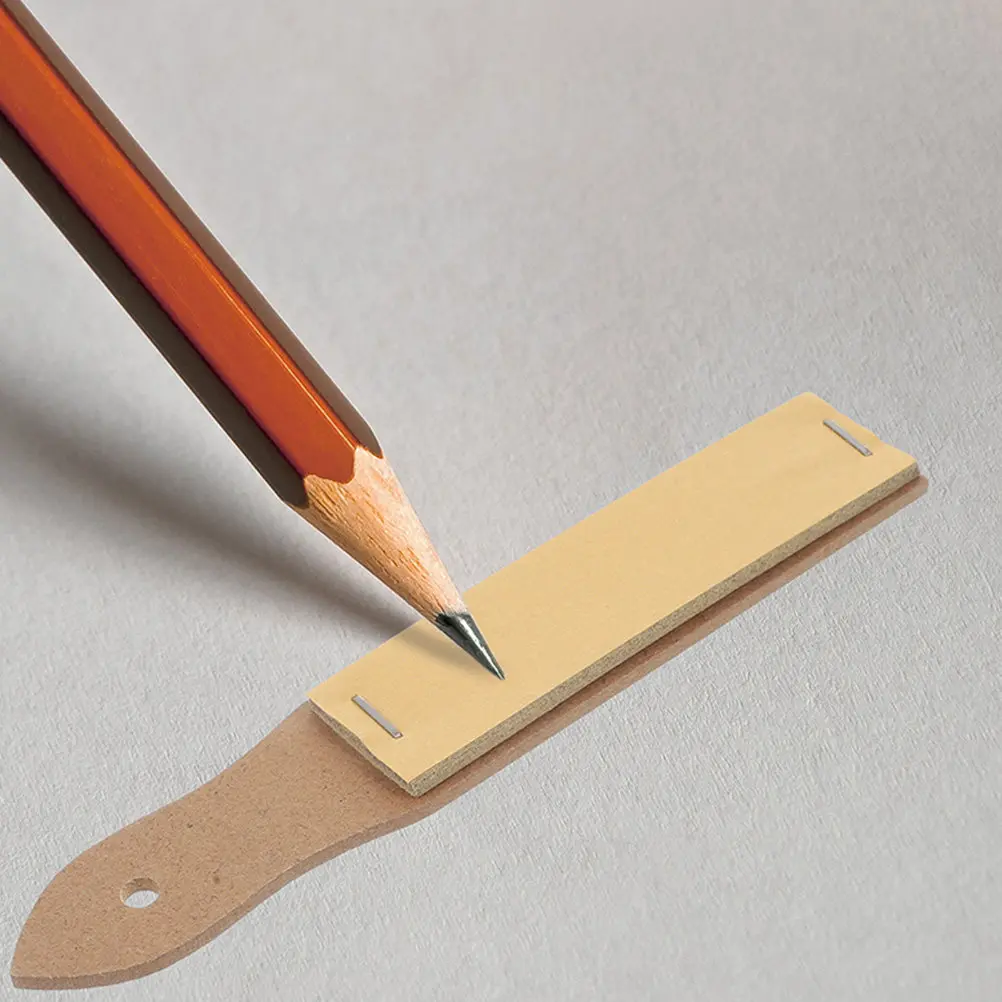 6Pcs Pencil Tip Sandpaper Sharpening Blocks Portable Hanging Design for Art Drawing Supplies School Classroom Sketching DIY