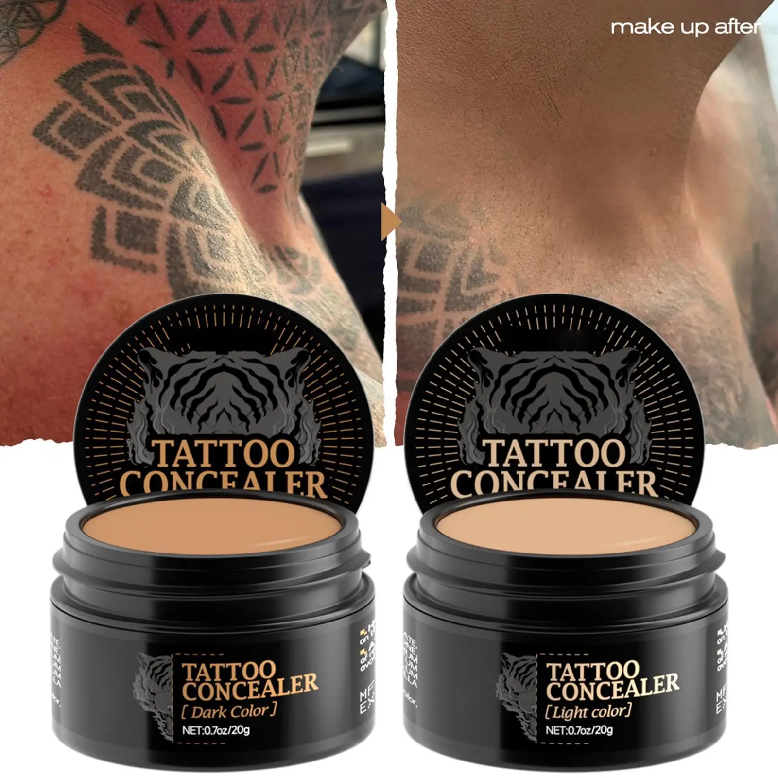 Tattoo concealer cream waterproof and sweatproof natural and skin-friendly suitable for all skin types and non-sticky