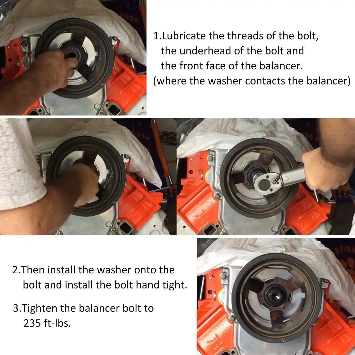 لسيارة تشيفي كرنك الموازن التوافقي يحل محل ARP 234-2503 لـ LS1 LS2 LS3 LS6