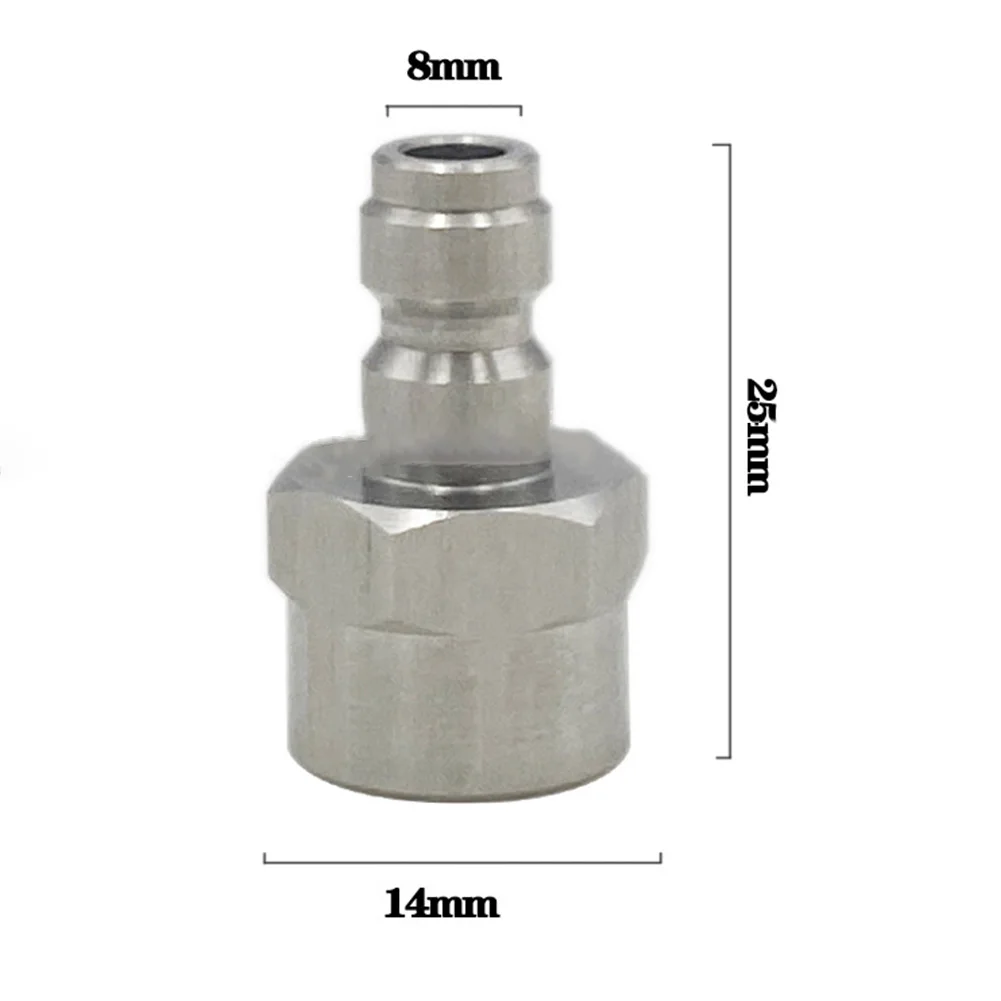 1 قطعة ل R134A زجاجة صمام Connecto الفولاذ المقاوم للصدأ 7/16-20UNF إلى 8 مللي متر محول سريع صمامات الزجاجات اكسسوارات