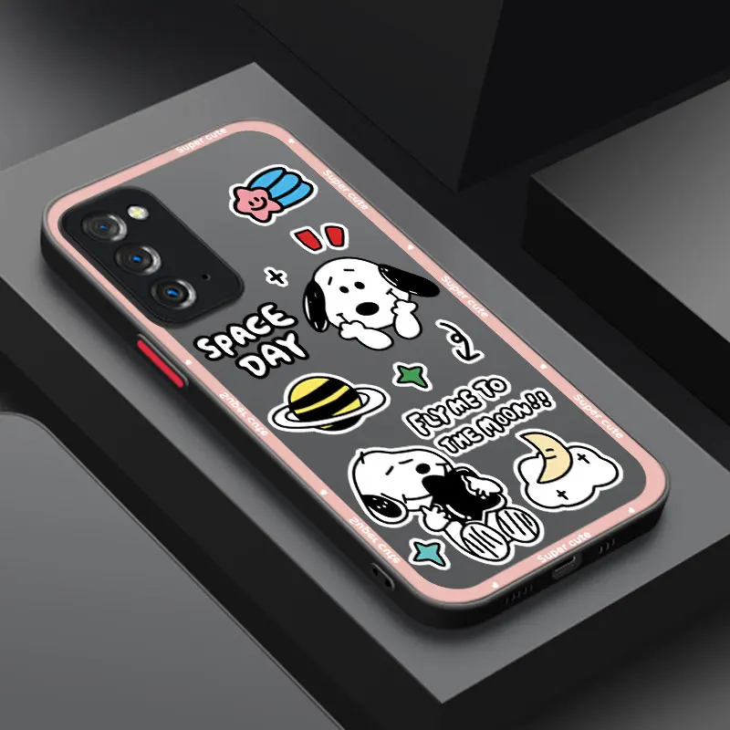 Cartoon S-Snoopys Phone Case For Samsung Note 10 Lite 20 M01 M02 M30 M40 M60 S M23 M33 M42 M52 M53 5G M11 M20 M22 M31 M32 M51M62